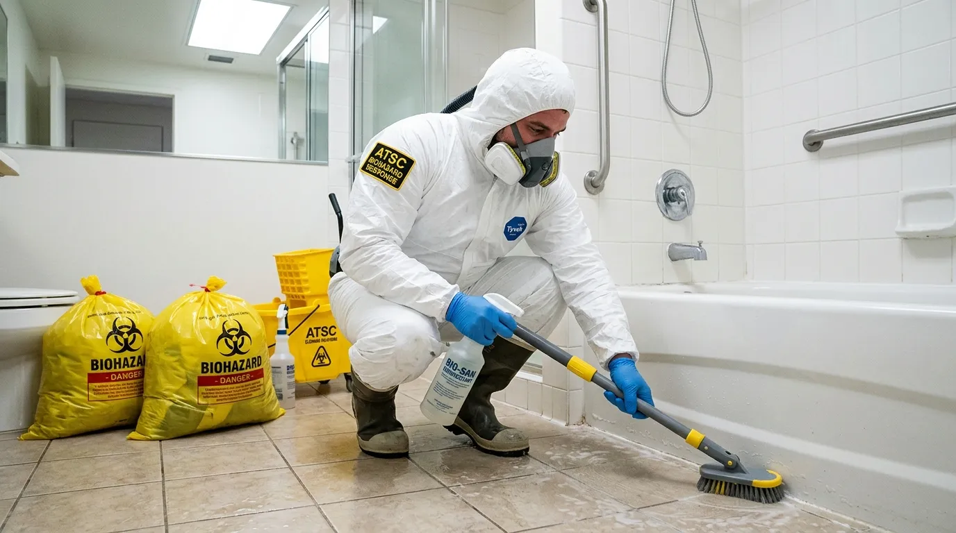 Decontamination equipment deployed for Blood Cleanup in East San Gabriel